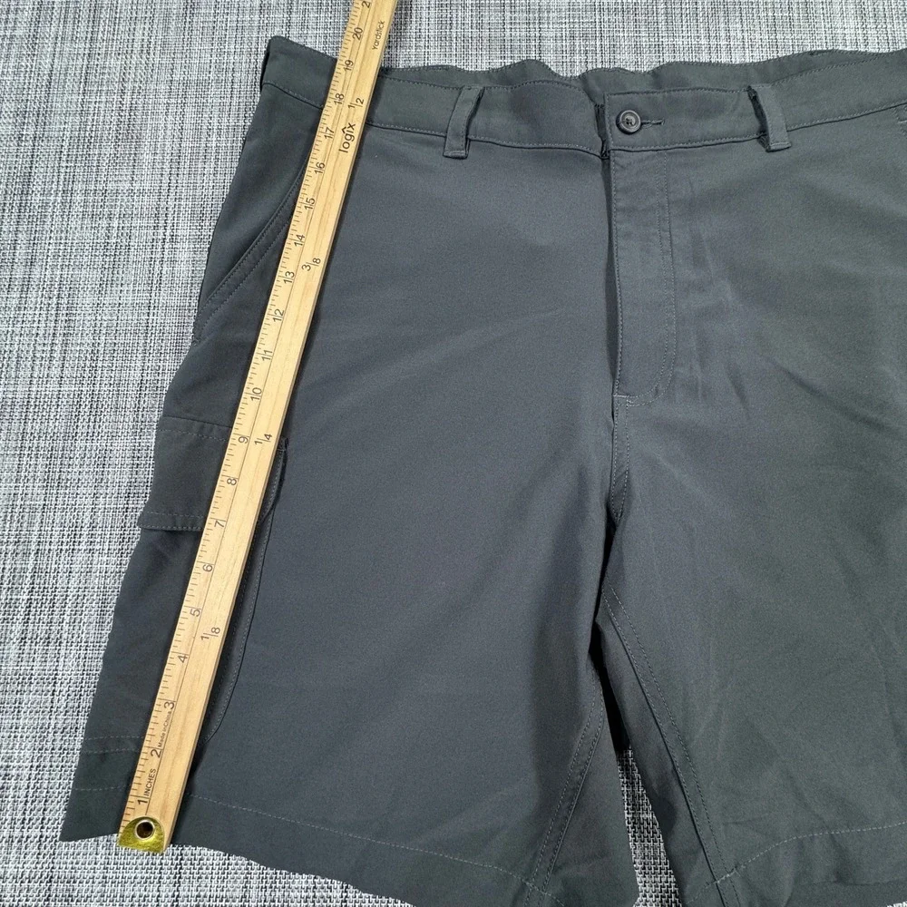 PGA Tour Men's 38 Gray Cargo Golf Shorts Stretch Performance Activewear Pockets